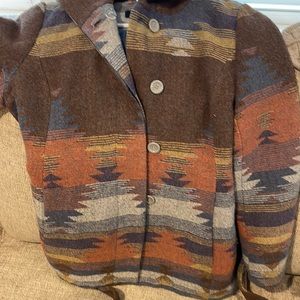 Pea coat, large new barely worn